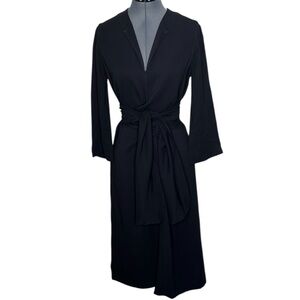 Ann Mashburn Elegant Navy Tie Waist Dress